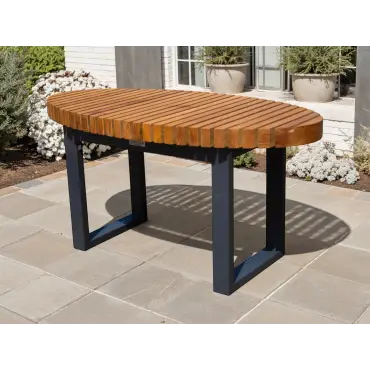 Mandalay Backless Corner Extension Bench - Certified Teak