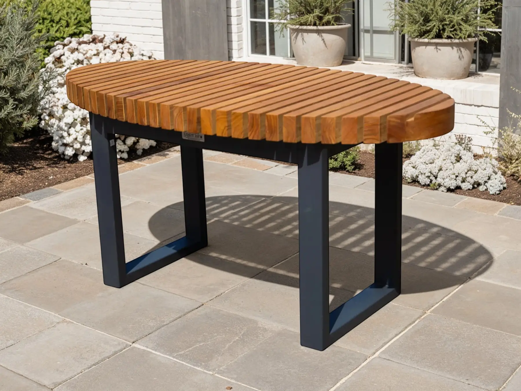 Mandalay Backless Corner Extension Bench - Certified Teak