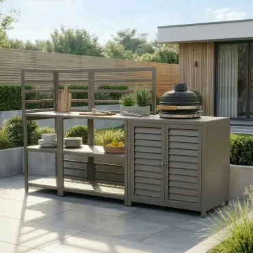 Napoli Outdoor Kitchen & Bar Set - 16 inch Kamado