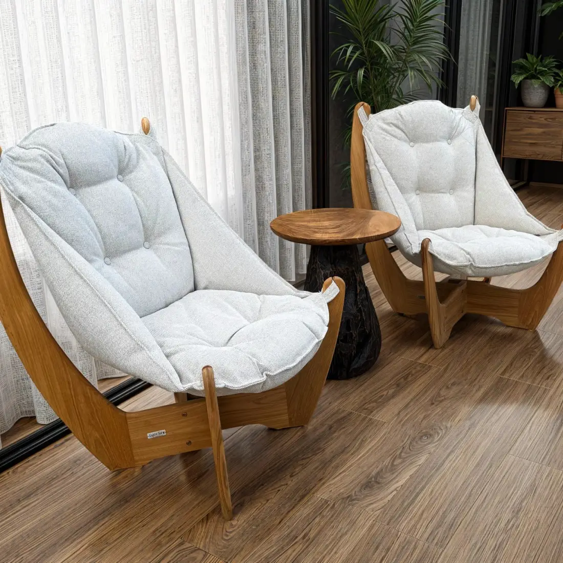 Kangaroo Indoor Lounge Set - Certified Teak Kangaroo Indoor Lounge Set - Certified Teak