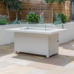 Aluminium Fire Pit Dining Table