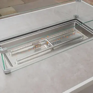 Aluminium Fire Pit Dining Table