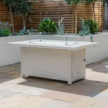 Aluminium Fire Pit Dining Table