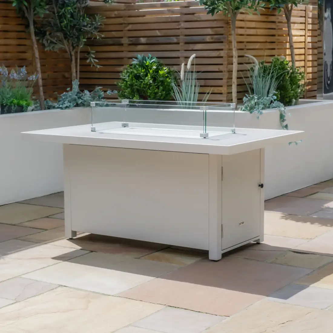 Aluminium Fire Pit Dining Table