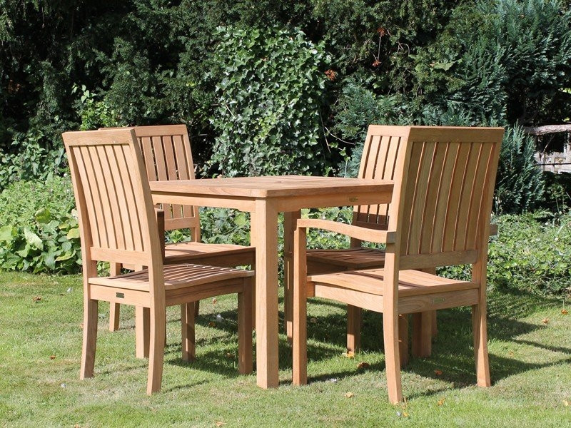 Winchester 4 Chair Dining Set - Certified Teak