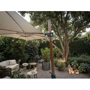 Pisa Cantilever 4m x 3m Parasol with LED lights
