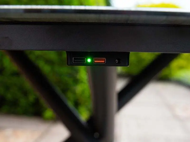 Solar Slate Round Table