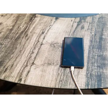 Solar Slate Round Table