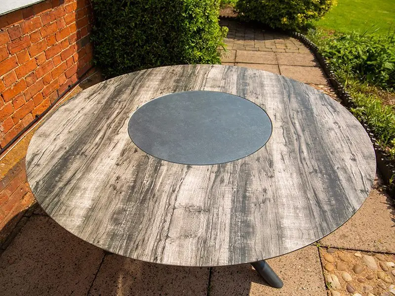 Solar Slate Round Table