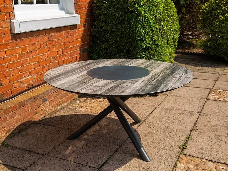 Solar Slate Round Table