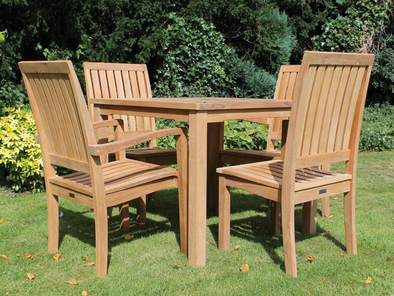 Winchester 4 Chair Dining Set - Certified Teak