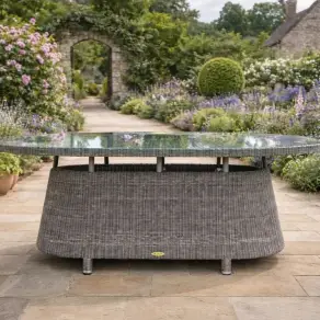 Summergrass Rattan Oval Table