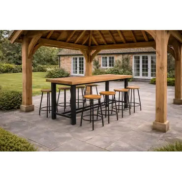 Nevada Bar Table - Certified Teak