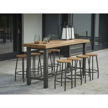 Nevada Bar Table - Certified Teak