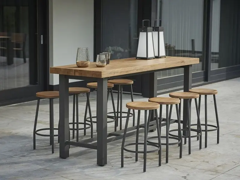 Nevada Bar Table - Certified Teak