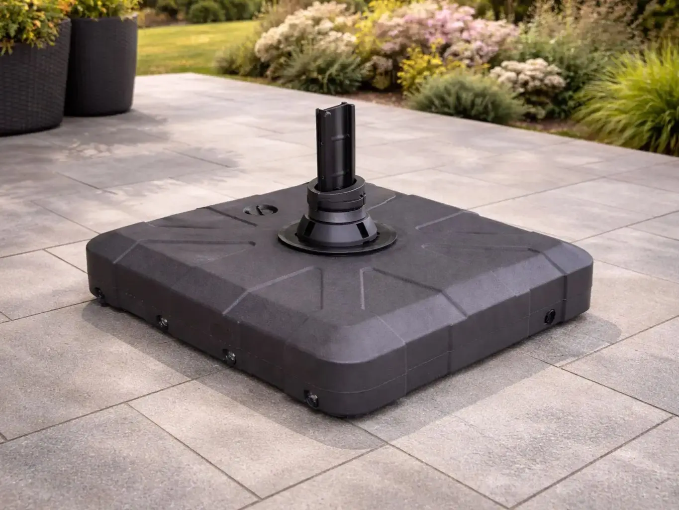 Fillable Resin Parasol Base 100KG with wheels