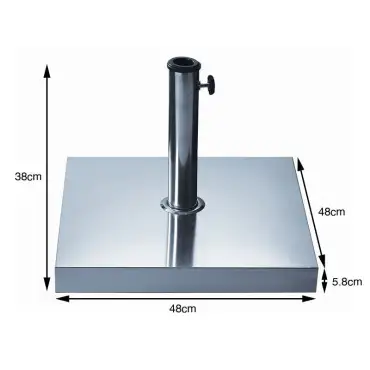 Parasol Base 30kg Stainless Steel