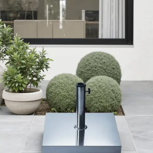 Parasol Base - 30kg Stainless Steel