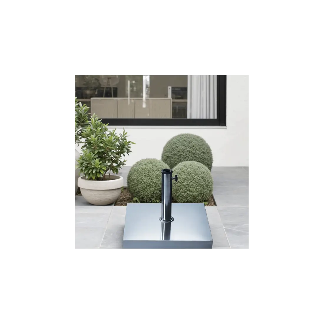 Parasol Base - 30kg Stainless Steel
