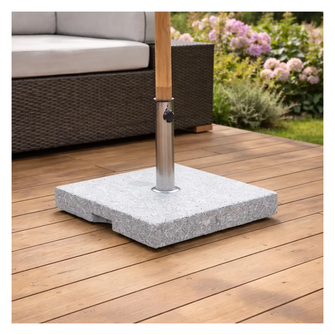 Parasol Base Burnt Stone Granite - 40kg