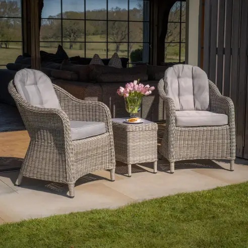 Oxford 3 Piece Rattan Bistro Set
