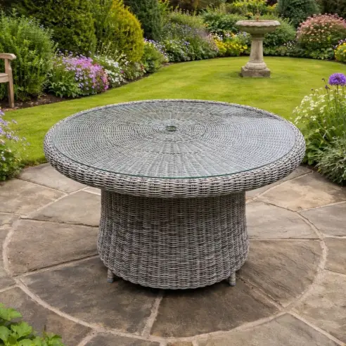 Summergrass Rattan Round Table