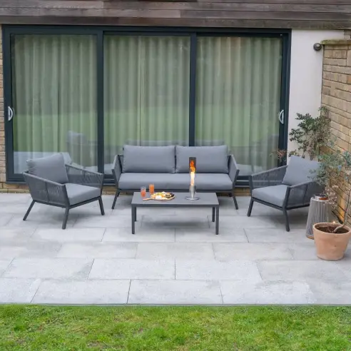 Darcey Rope Aluminium 2 Seater Sofa Lounging Set Darcey Rope Aluminium 2 Seater Sofa Lounging Set