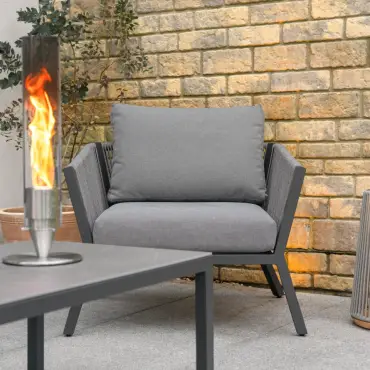 Darcey Rope Aluminium 2 Seater Sofa Lounging Set