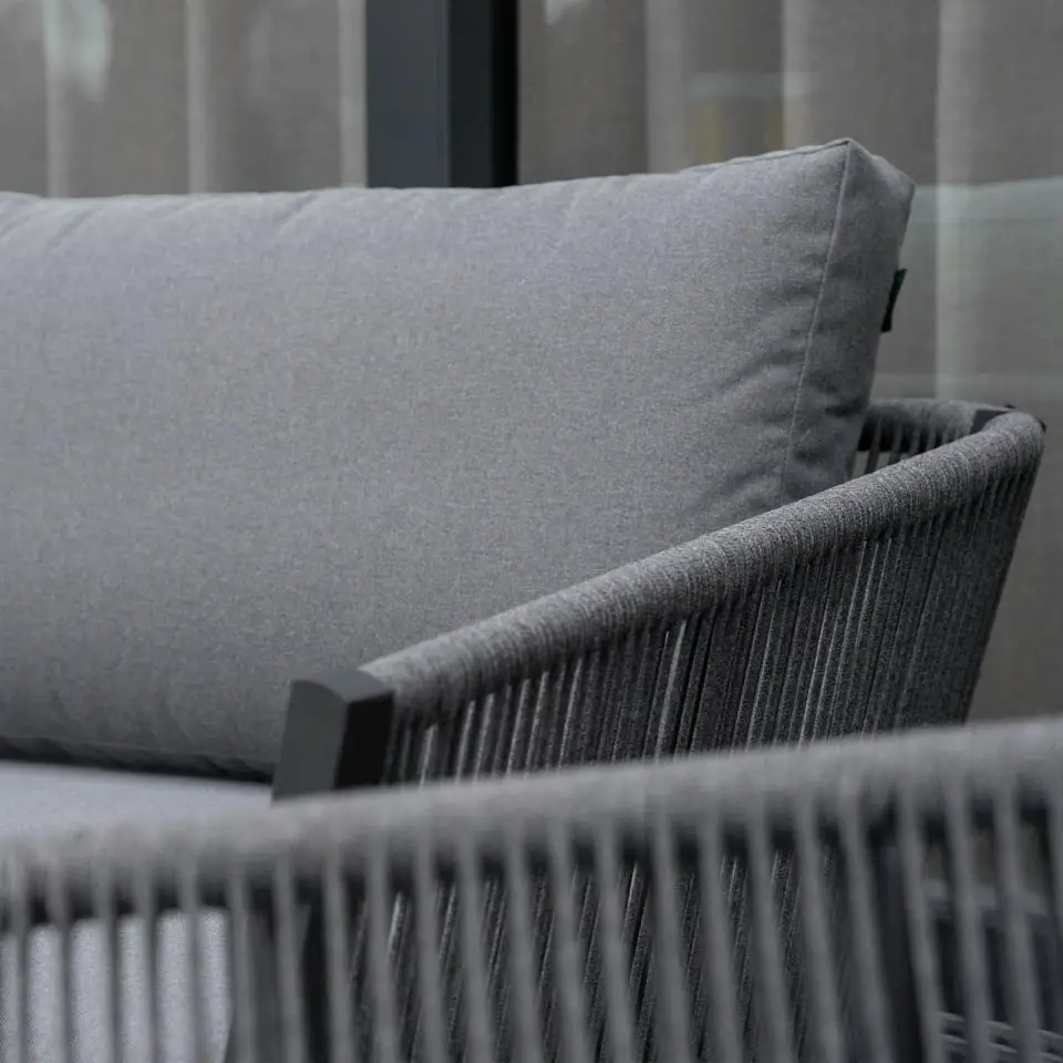 Darcey Rope Aluminium 2 Seater Sofa Lounging Set