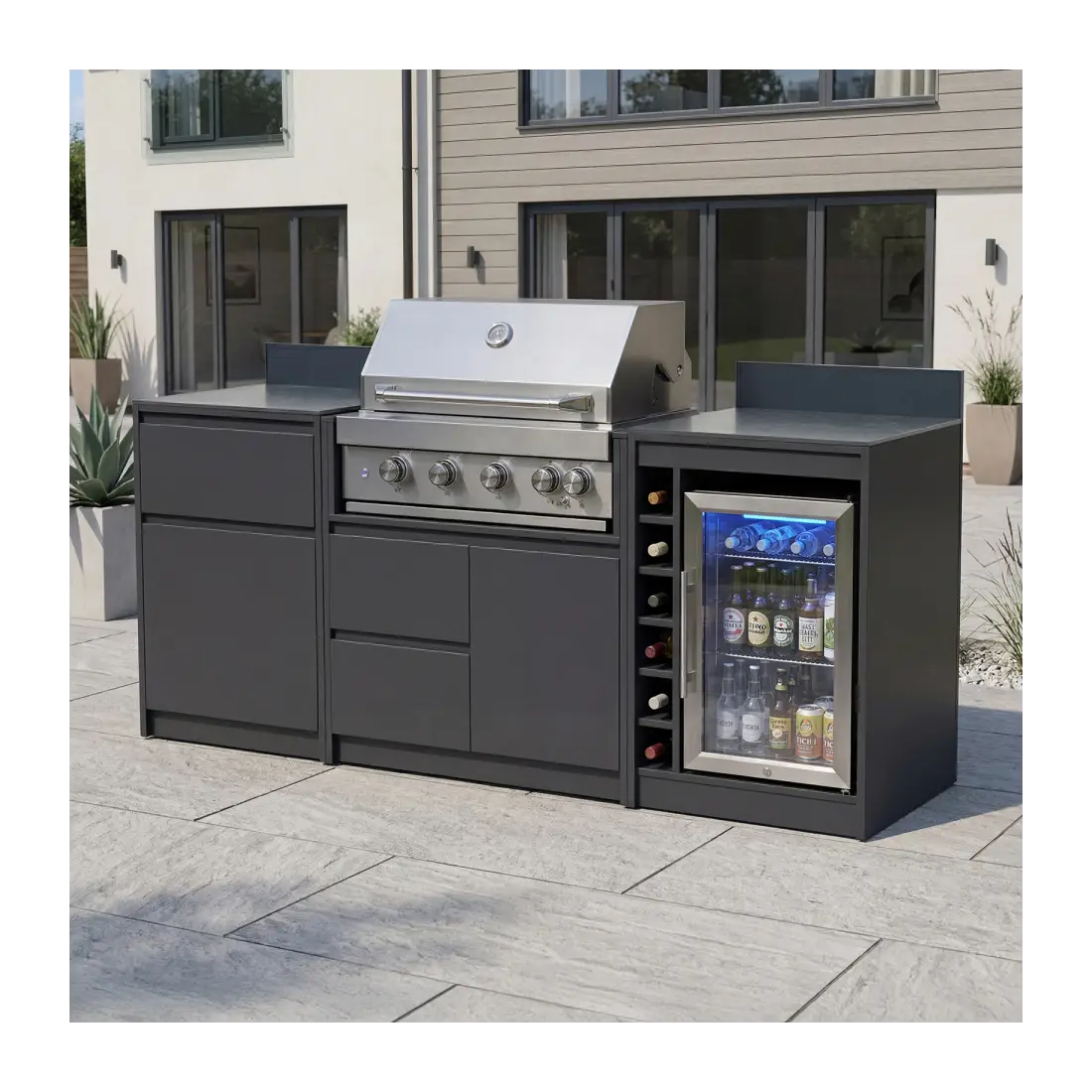 Oakley Straight 4 Burner Gas BBQ S2100-A