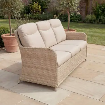 Audrey 3 Seater Lounge Set with 2 Armchairs & Bench - Rising Table