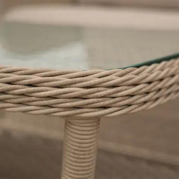 Audrey Rattan Large Corner Sofa Lounge Set
