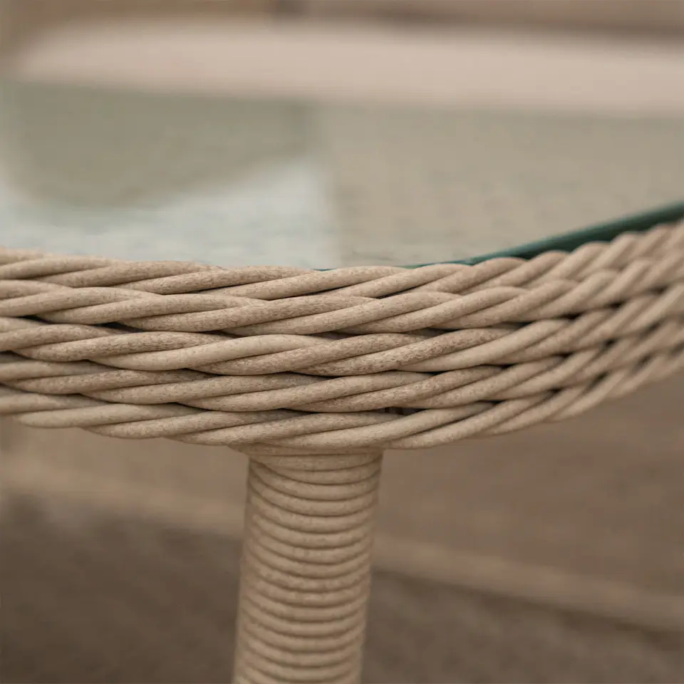 Audrey Rattan Large Corner Sofa Lounge Set