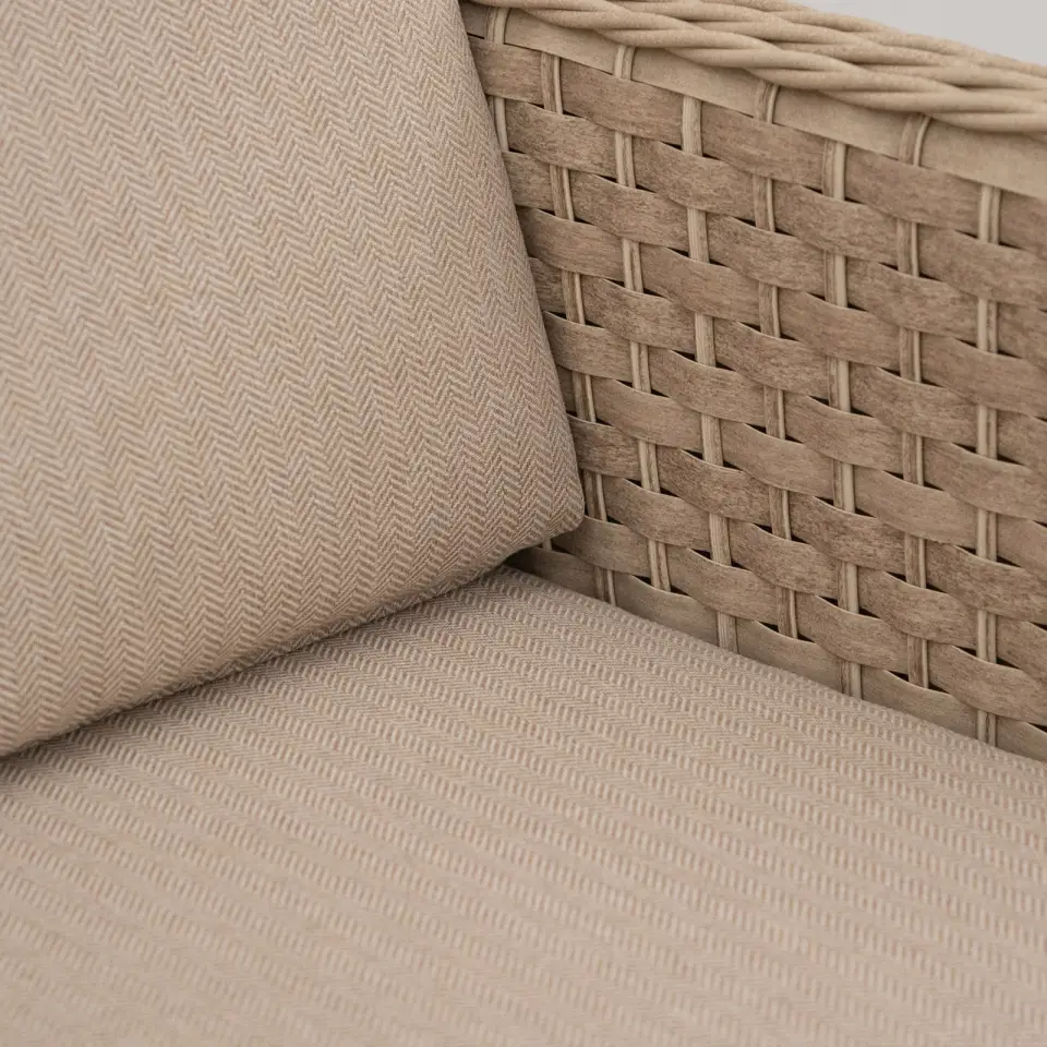 Audrey Rattan Large Corner Sofa Lounge Set