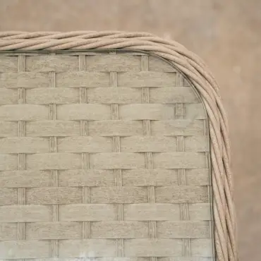 Audrey Rattan Large Corner Sofa Lounge Set