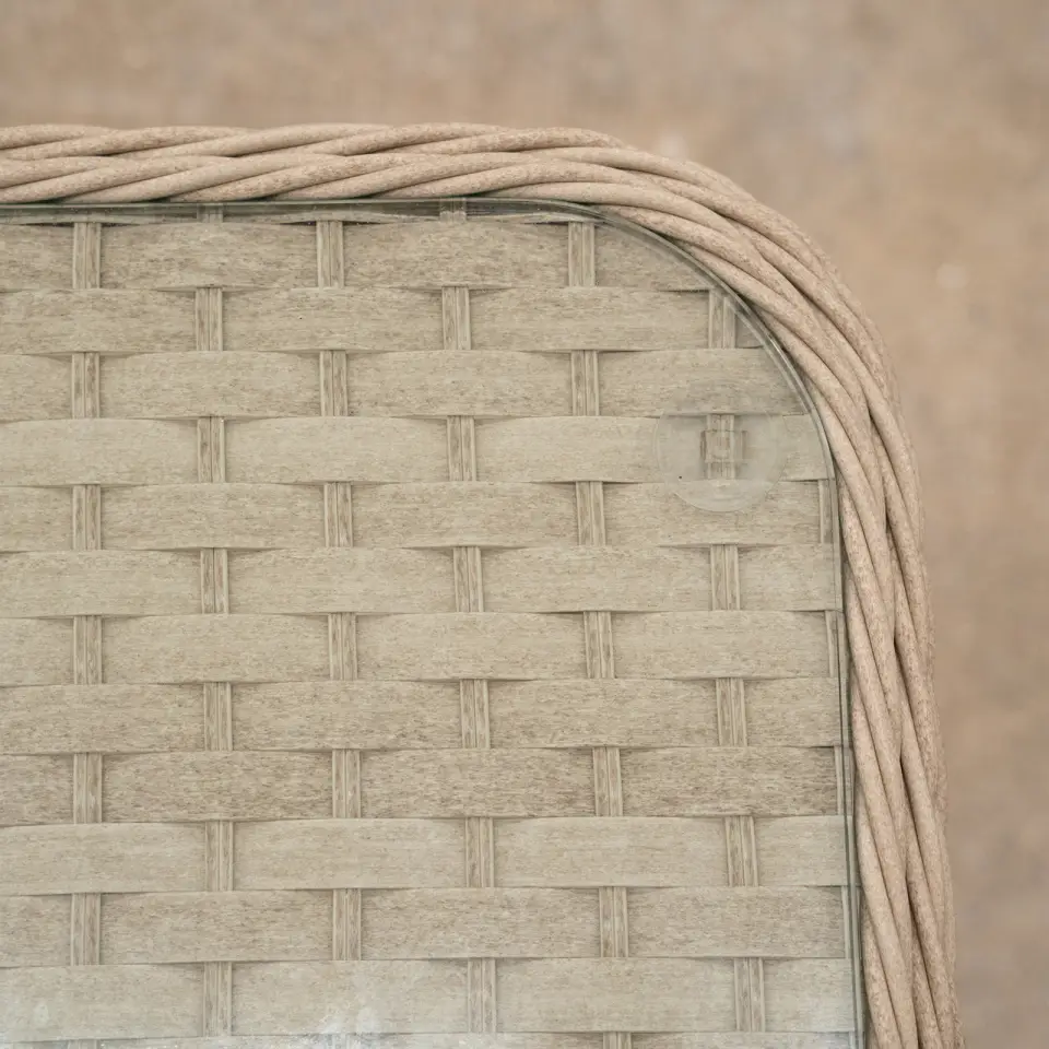 Audrey Rattan Large Corner Sofa Lounge Set