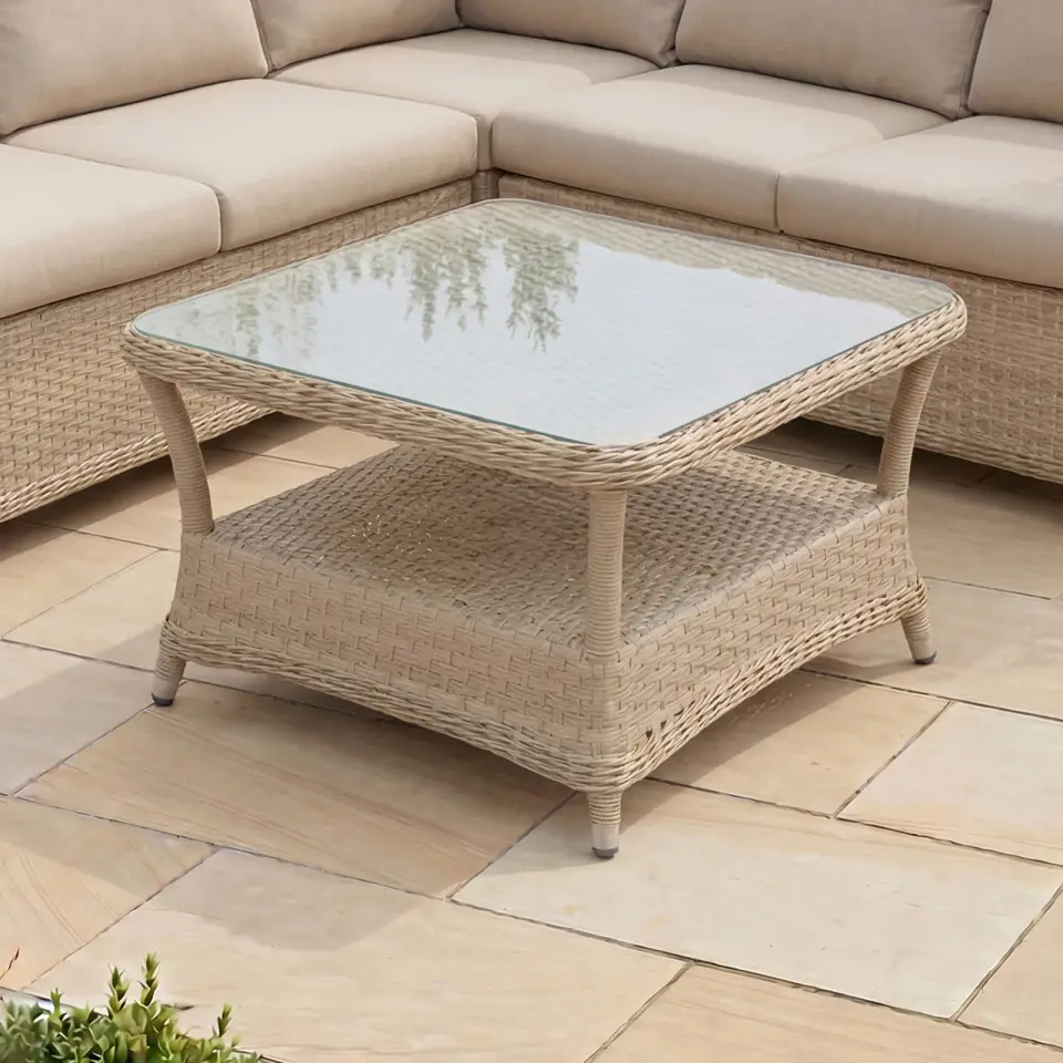 Audrey Rattan Large Corner Sofa Lounge Set