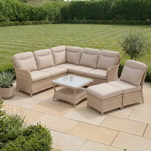 Audrey Rattan Large Corner Sofa Lounge Set Audrey Rattan Large Corner Sofa Lounge Set