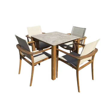 TNT Faro Teak Dining Set - 4 Chair