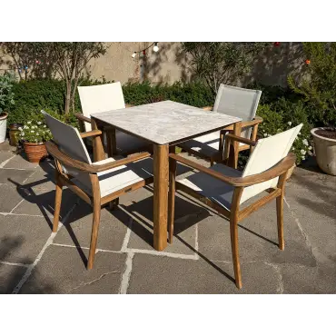 TNT Faro Teak Dining Set - 4 Chair