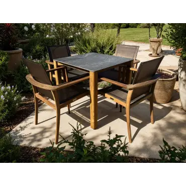 TNT Faro Teak Dining Set - 4 Chair