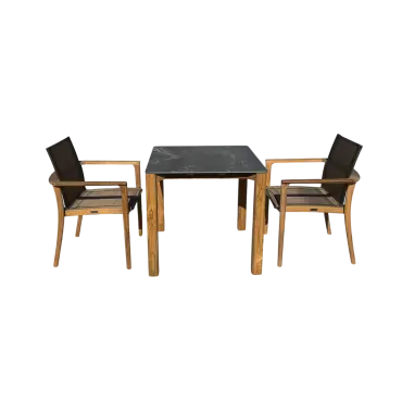 TNT Faro Teak Dining Set - 2 Chair