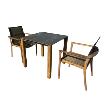 TNT Faro Teak Dining Set - 2 Chair