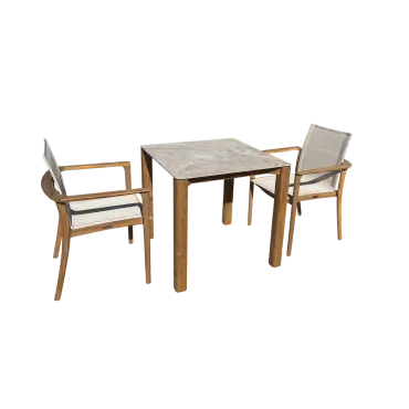 TNT Faro Teak Dining Set - 2 Chair