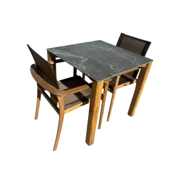 TNT Faro Teak Dining Set - 2 Chair