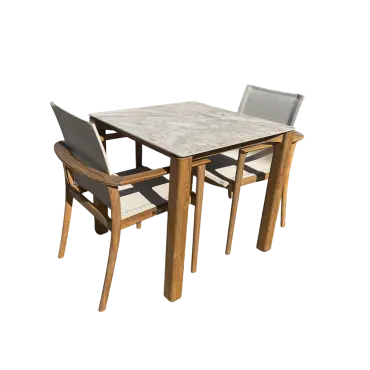 TNT Faro Teak Dining Set - 2 Chair