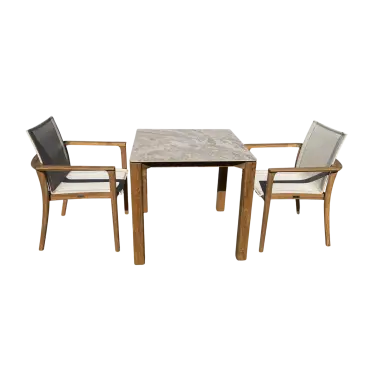 TNT Faro Teak Dining Set - 2 Chair