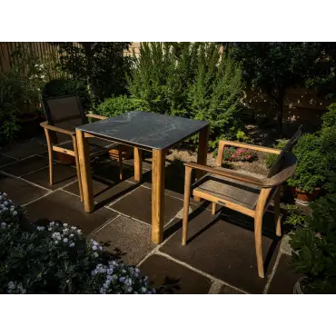 TNT Faro Teak Dining Set - 2 Chair