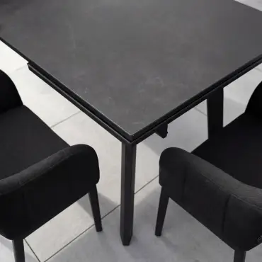 Duke 10-12 Seat Fabric Aluminium Dining Set - Extending Table with 10 Chairs