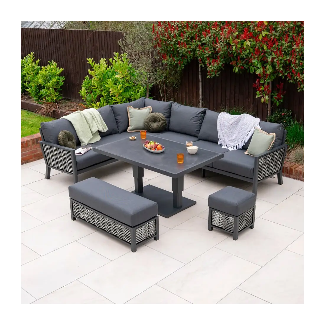 Caleb Corner Lounge Dining Set Caleb Corner Lounge Dining Set